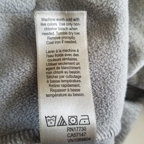 Champion Hooded Jacket Victory Fleece Full Zip Zip Pockets Gray L 10-12 - Picture 6 of 11